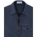 Stone Island 107WN Overshirt In Brushed Cotton Canvas Dark Blue