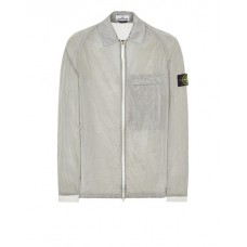 Stone Island 12321 Garment Dyed Nylon Metal Overshirt Ice