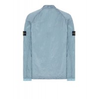 Stone Island 12321 Garment Dyed Nylon Metal Overshirt Pastel Blue