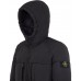 Stone Island 40723 Garment Dyed Crinkle Reps Recycled Nylon Down Dark Black