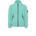 Stone Island 40727 Lightweight Hooded Jacket Polyester Stretch Canvas Aqua