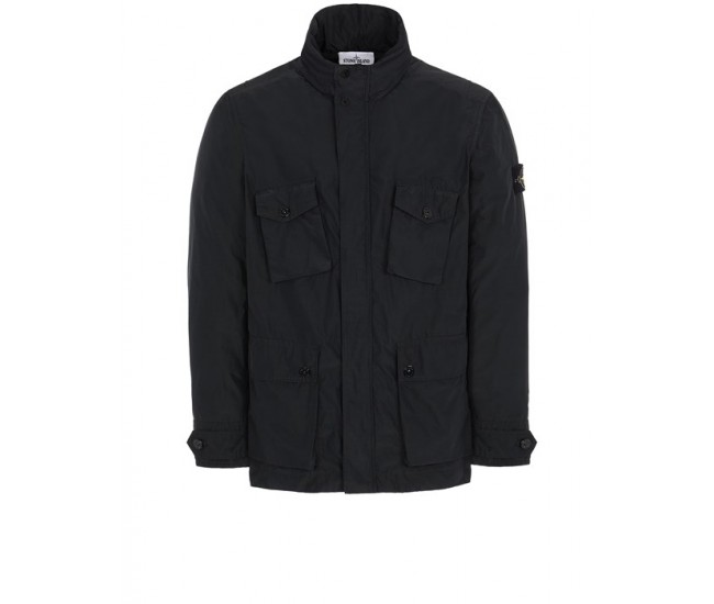 Stone Island 40922 Outdoor Jacket Matte Polyester Nylon Black