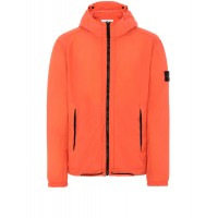 Stone Island 43831 Light Hooded Jacket Microfiber Nylon Lobster Red