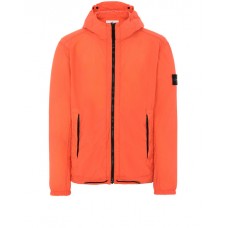 Stone Island 43831 Light Hooded Jacket Microfiber Nylon Lobster Red