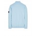 Stone Island 62720 Fall Winter Half Zipper Sweatshirt In Brushed Cotton Fleece Sky Blue