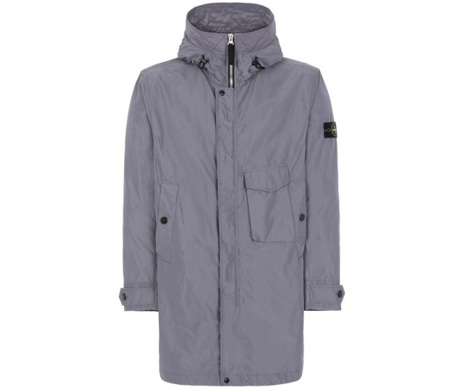 Stone Island 70222 Parka Polyester Nylon Blue Gray