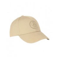 Stone Island 99168 Cap In Cotton Rep Army Green