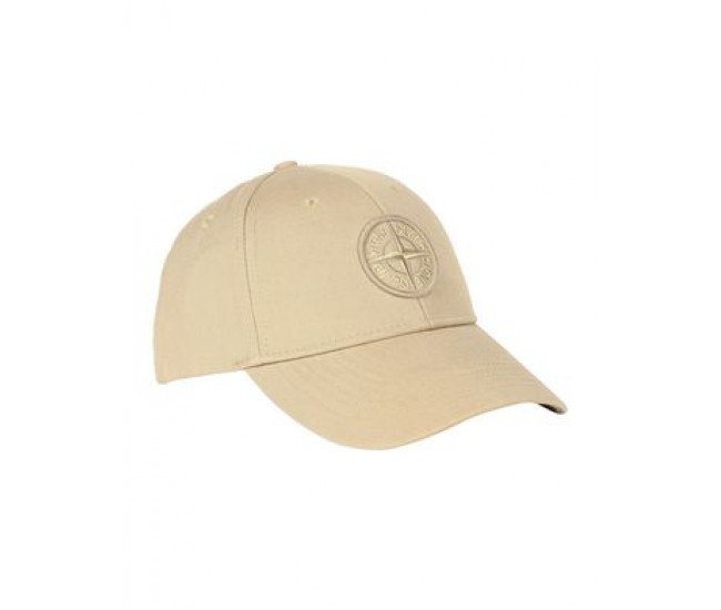 Stone Island 99168 Cap In Cotton Rep Army Green