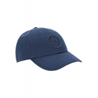 Stone Island 99168 Cap In Cotton Rep Marine Blue