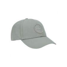 Stone Island 99168 Cap In Cotton Rep Sage Green