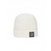 Stone Island N10B5 Beanie In Ribbed Geelong Wool Natural White