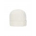 Stone Island N10B5 Beanie In Ribbed Geelong Wool Natural White