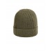 Stone Island N10B5 Beanie In Ribbed Geelong Wool Oliver Green