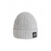 Stone Island N10B5 Beanie In Ribbed Geelong Wool Natural Pearl Gray