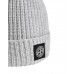 Stone Island N10B5 Beanie In Ribbed Geelong Wool Natural Pearl Gray