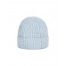 Stone Island N10B5 Beanie In Ribbed Geelong Wool Sky Blue