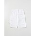 Stone Island 61840 Junior Cargo Bermuda Shorts In Cotton Fleece White