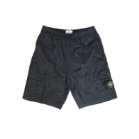 Stone Island L1721 Nylon Metal Econyl Bermuda Shorts Black