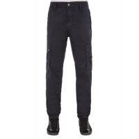 Stone Island 303L1 Stretch Broken Twill Cotton Pants Dark Blue