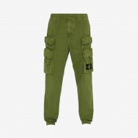 Stone Island 314WA Pants Brushed Cotton Canvas Oliver Green