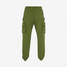 Stone Island 314WA Pants Brushed Cotton Canvas Oliver Green