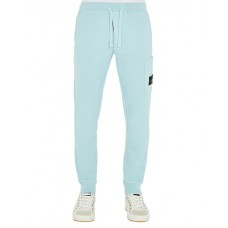 Stone Island 64551 Fall Winter Pants Cotton Fleece Sky Blue