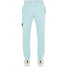 Stone Island 64551 Fall Winter Pants Cotton Fleece Sky Blue