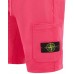 Stone Island 64651 Shorts Dyed Cotton Fleece Cyclamen