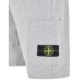 Stone Island 64651 Shorts Dyed Cotton Fleece Dust Melange