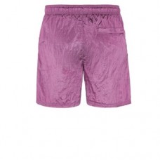 Stone Island B0943 Shorts Iridescent Nylon Metal Fabric Magenta