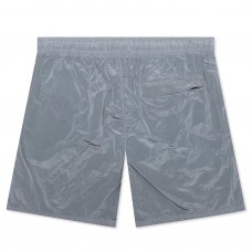 Stone Island B0943 Shorts Iridescent Nylon Metal Fabric Sky Blue