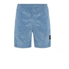 Stone Island L1721 Nylon Metal Econyl Bermuda Shorts Pastel Blue