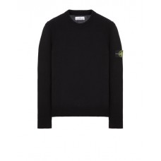 Stone Island 508A3 Autumn Winter Knitwear Lambswool Black