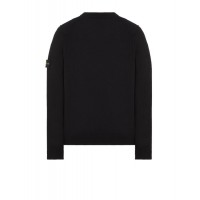 Stone Island 508A3 Autumn Winter Knitwear Lambswool Black