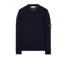 Stone Island 508A3 Autumn Winter Knitwear Lambswool Dark Blue