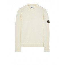 Stone Island 508A3 Autumn Winter Knitwear Lambswool Natural White