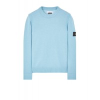 Stone Island 508A3 Autumn Winter Knitwear Lambswool Pastel Blue