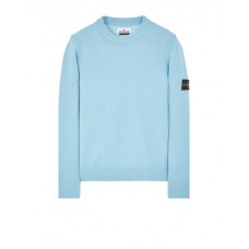 Stone Island 508A3 Autumn Winter Knitwear Lambswool Pastel Blue