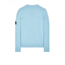 Stone Island 508A3 Autumn Winter Knitwear Lambswool Pastel Blue