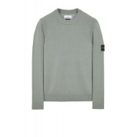 Stone Island 508A3 Autumn Winter Knitwear Lambswool Sage Green