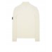 Stone Island 552C2 Autumn Winter Turtleneck Knit In Full Rib Wool Natural White