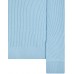 Stone Island 552C2 Autumn Winter Turtleneck Knit In Full Rib Wool Pastel Blue