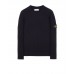 Stone Island 553C2 Fall Winter Sweaters In Full Rib Wool Dark Blue