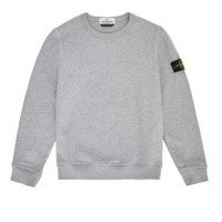 Stone Island 61340 Cotton Junior Crewneck Sweatshirt Dust Melange