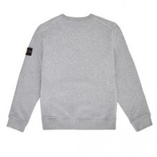 Stone Island 61340 Cotton Junior Crewneck Sweatshirt Dust Melange