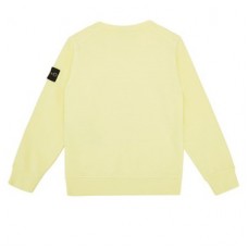 Stone Island 61340 Cotton Junior Crewneck Sweatshirt Lemon