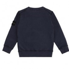 Stone Island 61340 Cotton Junior Crewneck Sweatshirt Marine Blue