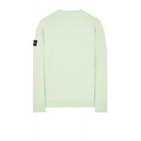 Stone Island 63051 Crewneck Sweatshirt In Cotton Fleece Light Green