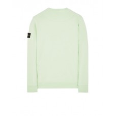 Stone Island 63051 Crewneck Sweatshirt In Cotton Fleece Light Green