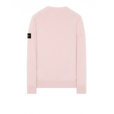 Stone Island 63051 Crewneck Sweatshirt In Cotton Fleece Pink